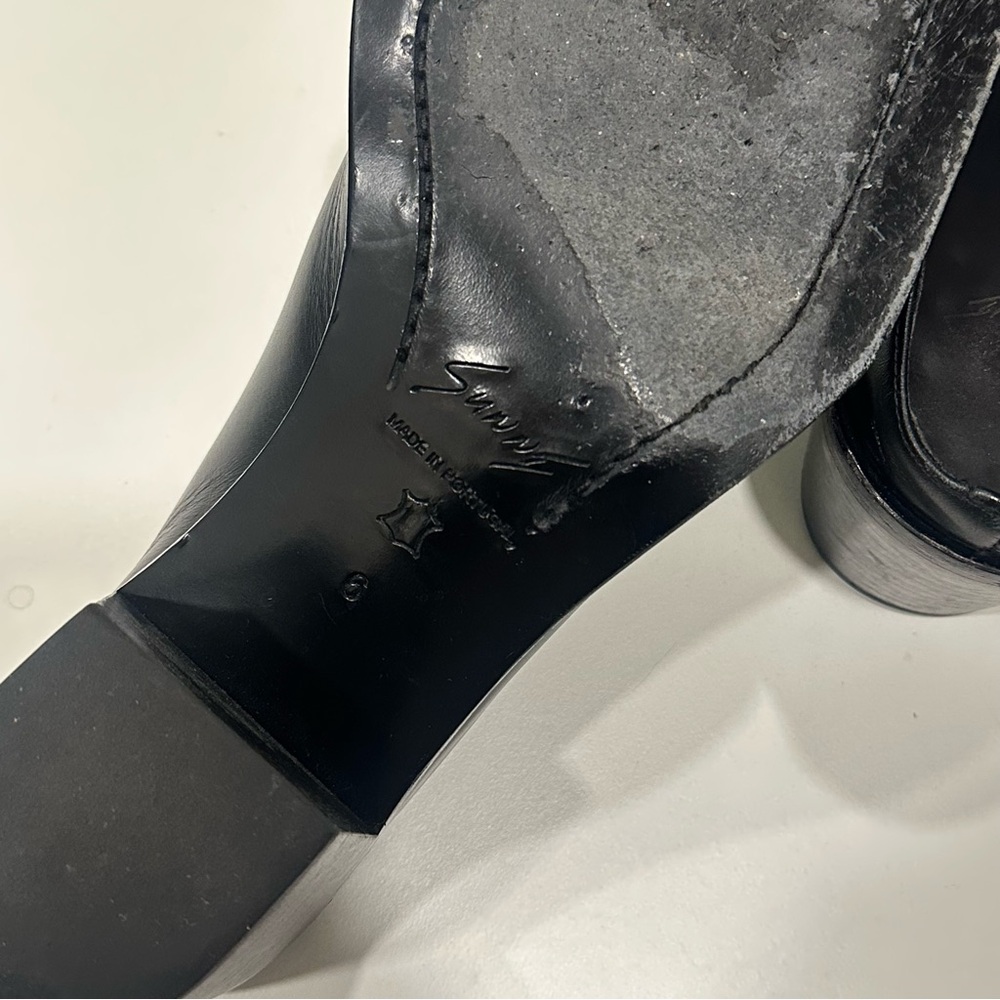 Sunnei black Leather Mule Heels - Picture 4 of 10